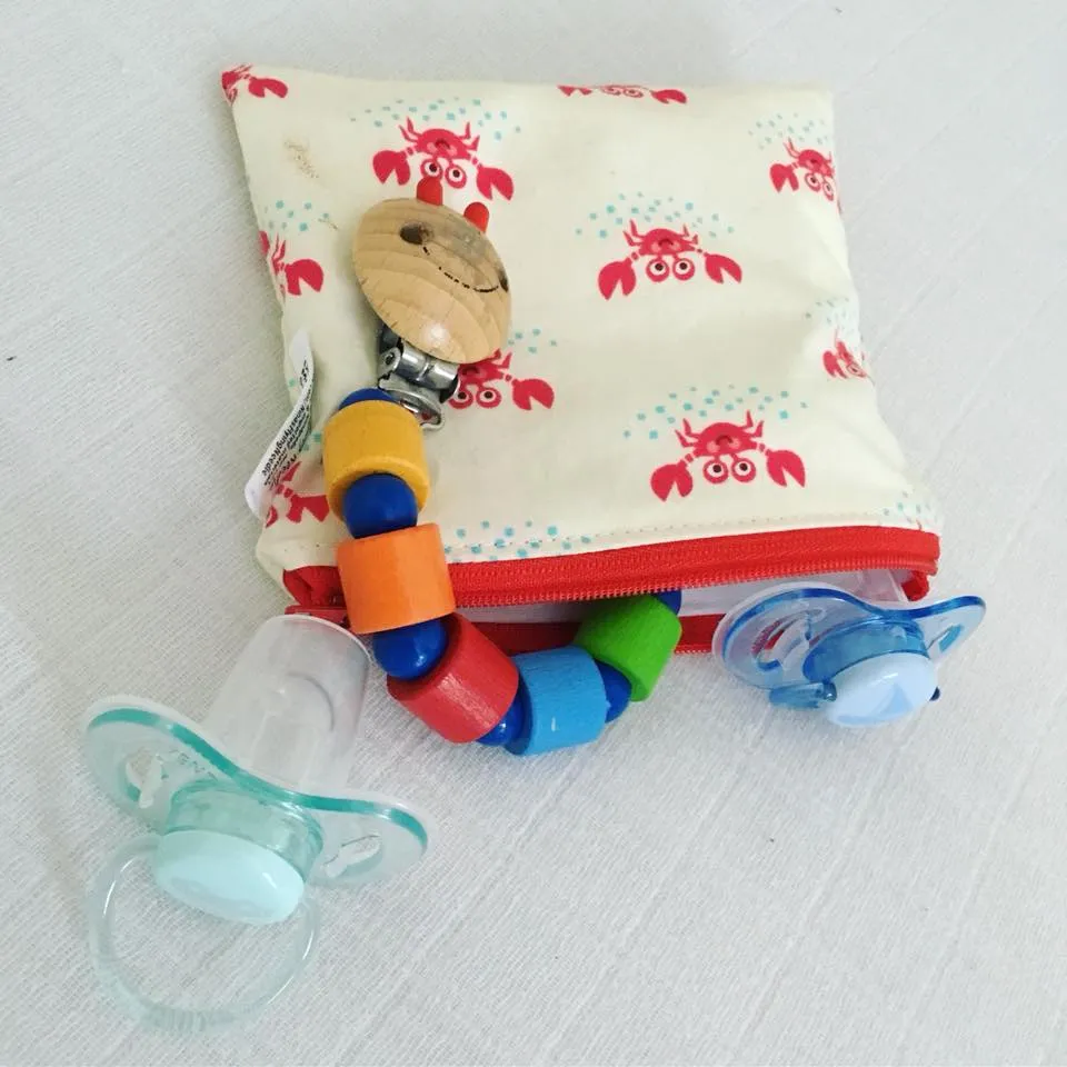 Toddler Sized Reusable Zippered Bag Animal Parade