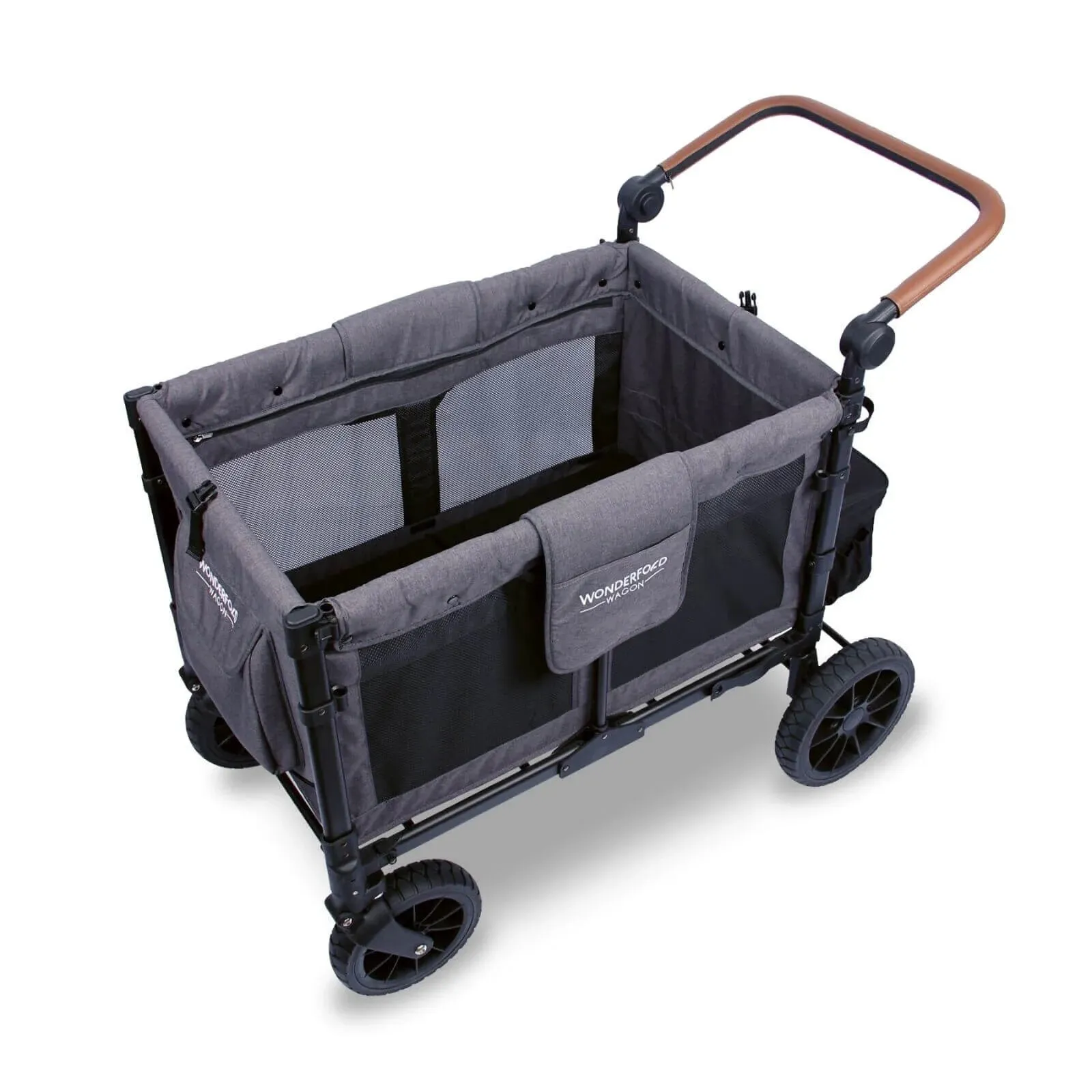 W4 Luxe Quad Stroller Wagon - Charcoal Grey