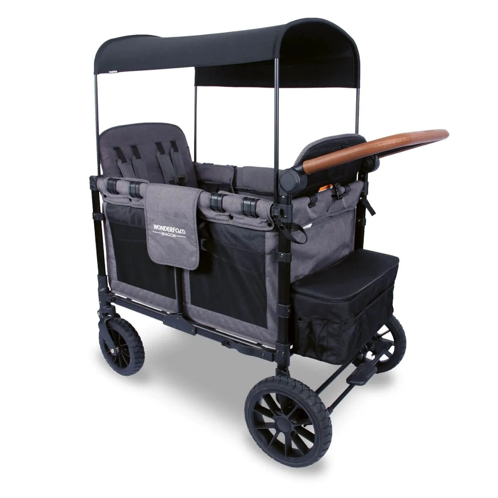 W4 Luxe Quad Stroller Wagon - Charcoal Grey