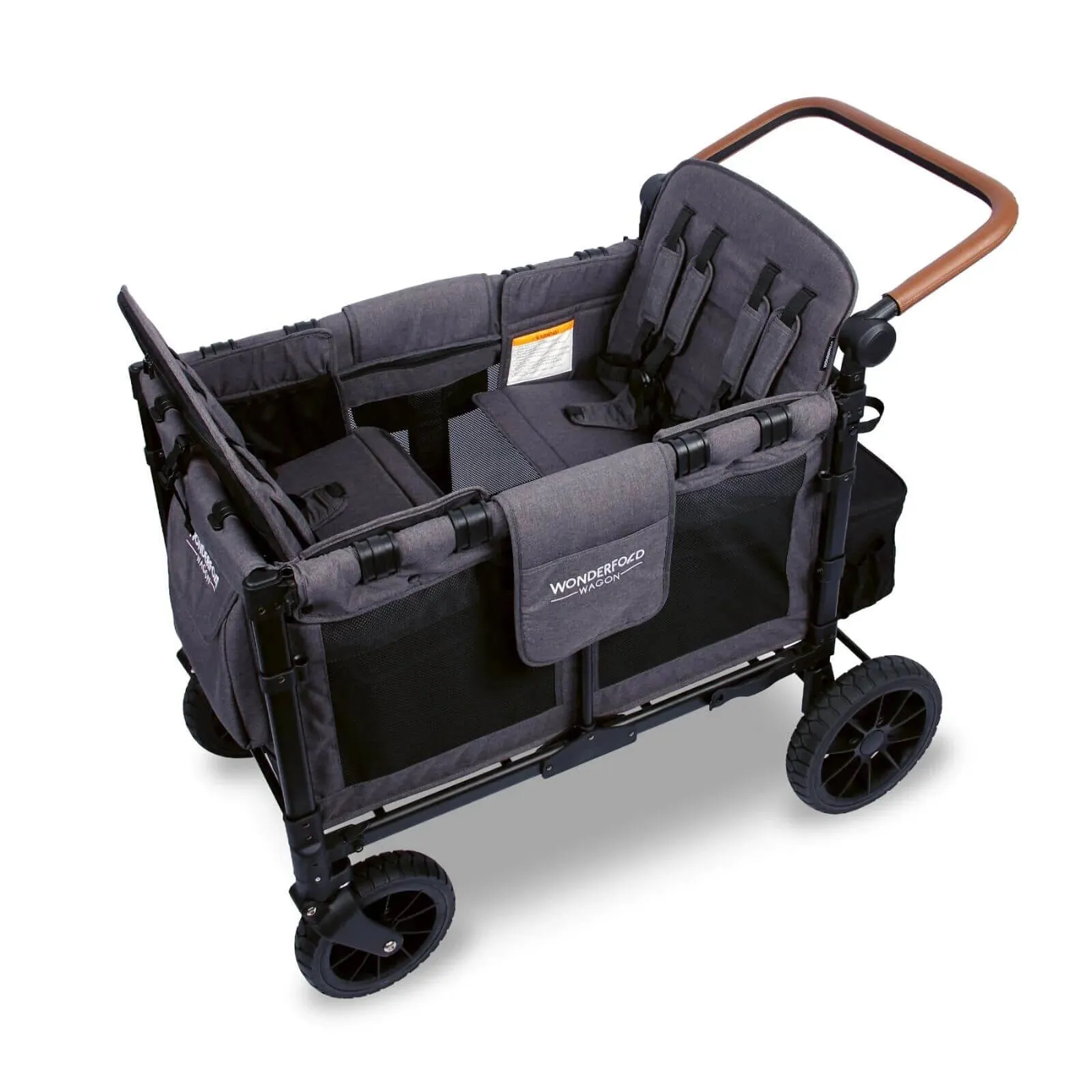 W4 Luxe Quad Stroller Wagon - Charcoal Grey